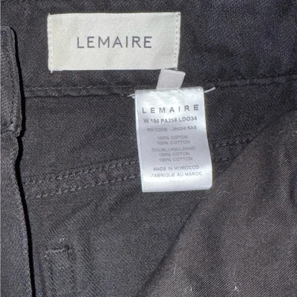 Lemaire Women's High Waisted Black Jeans Size 38 - 100% Cotton - Picture 2 of 7
